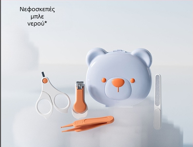 Σετ κοπτών νυχιών μωρού με προστατευτικό σχεδιασμό για νεογνά – πλαστικό και ανοξείδωτο ατσάλι, ασφαλές σετ φροντίδας βρεφών