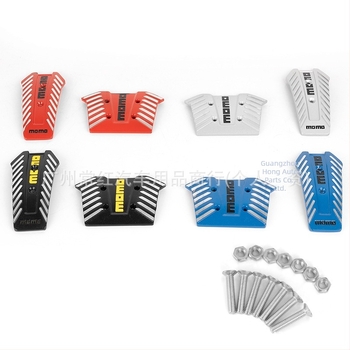 Always red σετ ποδιών αυτοκινήτου από κράμα αλουμινίου για γκάζι και φρένο – καθολική εφαρμογή, προσαρμοστικό