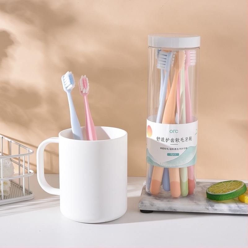 Χειροκίνητη οδοντόβουρτσα με σχεδιασμό βαρελιού και απαλές τρίχες, μοντέλο R0722, για ενήλικες