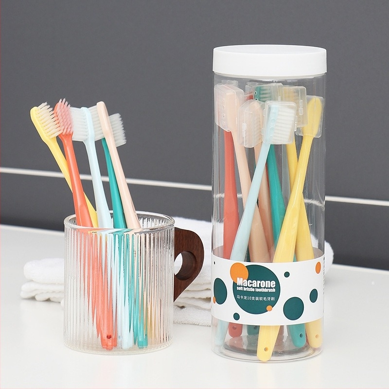 Χειροκίνητη οδοντόβουρτσα με σχεδιασμό βαρελιού και απαλές τρίχες, μοντέλο R0722, για ενήλικες