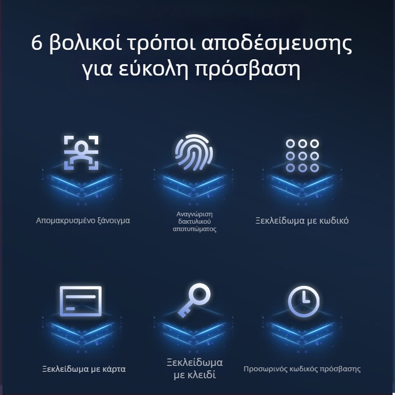 Κλειδαριά με αποτύπωμα δακτυλικού για πόρτες - Ανοξείδωτος χάλυβας, μοντέλο Broken Bridge Aluminum Door, μάρκα Jiadeyi, για ξενοδοχείο