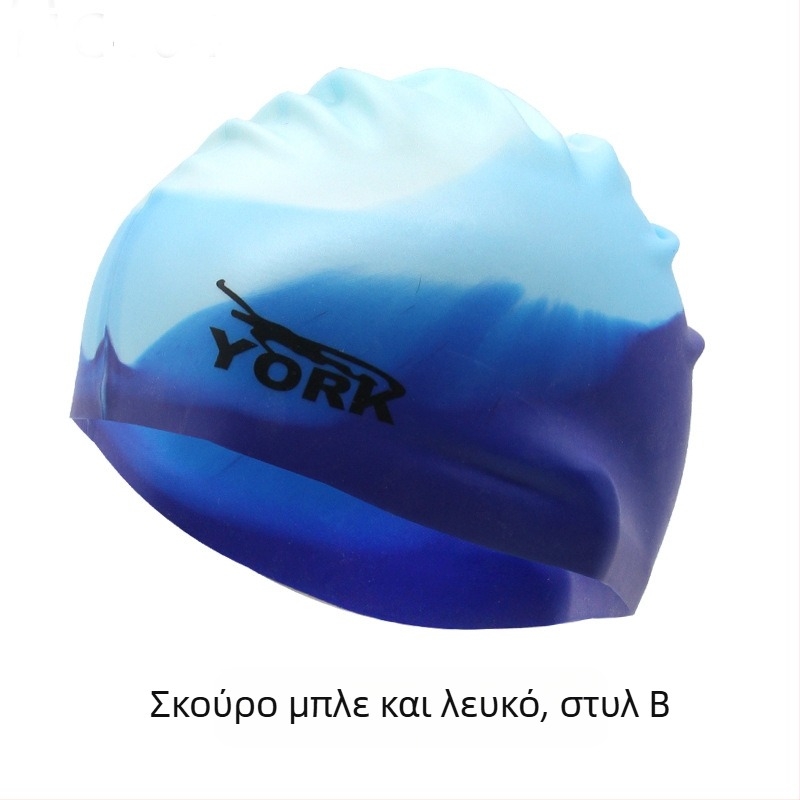 Καπέλο κολύμβησης από σιλικόνη - αδιάβροχο, άνετο, με υψηλή ελαστικότητα, unisex για ενήλικες, για πισίνα (Υλικό: Σιλικόνη; Σχέδιο: Μονόχρωμο; Κατάλληλο: Ενήλικες; Πεδίο χρήσης: Πισίνα)