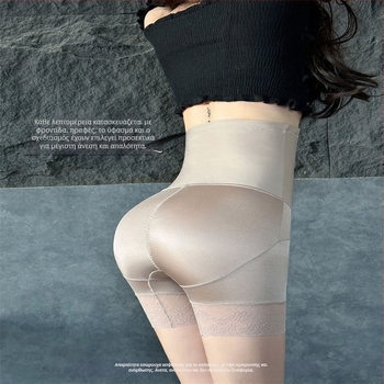 Γυναικείες μορφοποιούσες εσώρουχες με ψηλή μέση από νάιλον – σχηματισμός κοιλιάς, διαπνοή, αντιβακτηριακή επένδυση καβάλου
