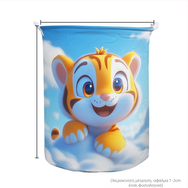 Κάδος αποθήκευσης από βαμβάκι καμβάς για πλύσιμο ρούχων και οργανωτής παιχνιδιών – πολυλειτουργική τσάντα αποθήκευσης, μοντέρνο μινιμαλιστικό στυλ, για ρούχα και αξεσουάρ, Μάρκα: Little Girl Picking Mushrooms