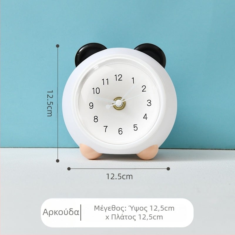 Ρολόι γραφείου για παιδιά με κουμπαρά και φωτισμό νύχτας, μπαταριοκίνητος μηχανισμός, μονή όψη, πλαστικό περίβλημα, στυλ καρτούν