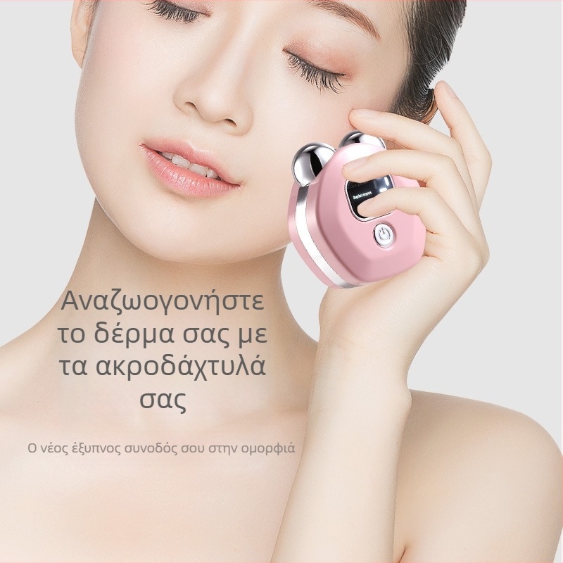 Συσκευή μασάζ σώματος με EMS μικρορεύμα και διπλό κύλινδρο, θερμική συμπίεση, φόρτιση USB, περίβλημα ABS, 50 g