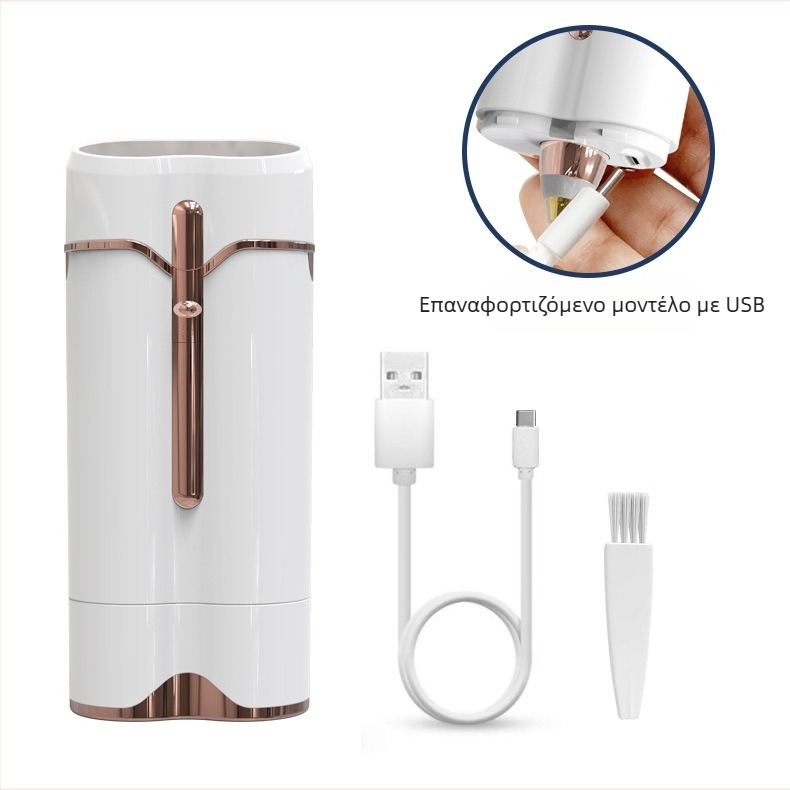 Ηλεκτρική συσκευή αποτρίχωσης για γυναίκες, πλένεται, τροφοδοσία USB, διπλή κεφαλή ξυριστικής με λεπίδες από ανοξείδωτο χάλυβα, μοντέλο S107, κινητήρας με βούρτσες