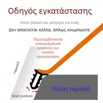 1,6 m ταινία ηχομόνωσης κεντρικής κονσόλας αυτοκινήτου και στεγανοποιητικό φύλλο ανάμεσα στο ταμπλό και στο παρμπρίζ για μείωση θορύβου στο κενό