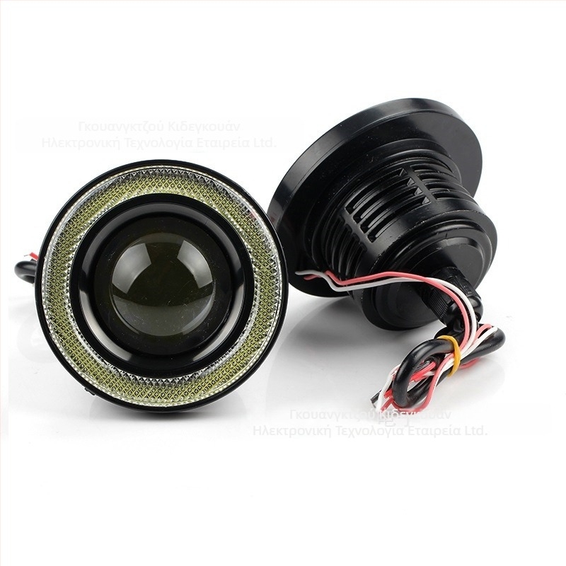 LED φανάρι ομίχλης COB 30W, Halo Angel Eye δαχτυλίδι, 12V, 3000 lm, 6000–7000K