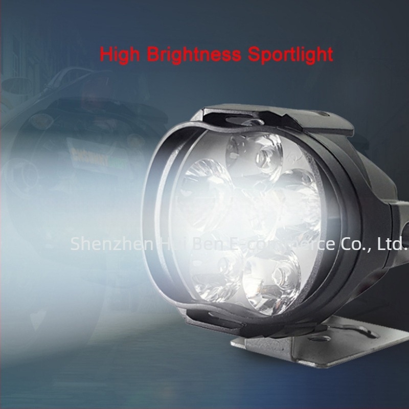 Φανάρι LED ομίχλης μοτοσικλέτας 6LED, 18W, 12-80V, αλουμίνιο