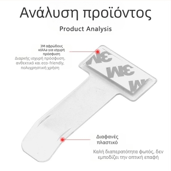 Γωνιακό κλιπ - Πλαστικό κλιπ για εισιτήρια, αποδείξεις, εισιτήρια στάθμευσης και επαγγελματικές κάρτες