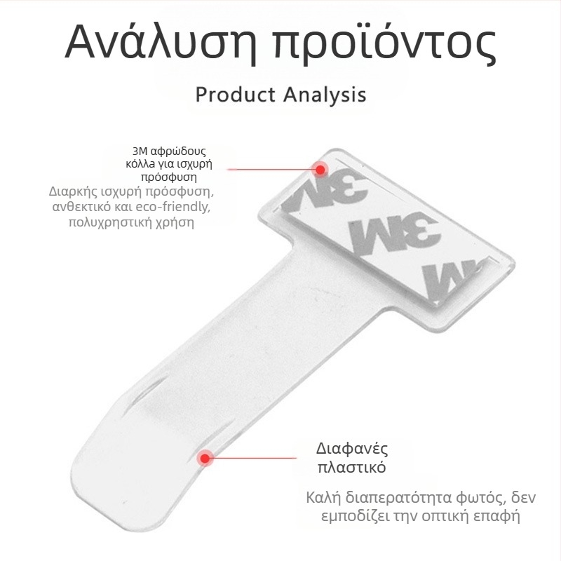 Γωνιακό κλιπ - Πλαστικό κλιπ για εισιτήρια, αποδείξεις, εισιτήρια στάθμευσης και επαγγελματικές κάρτες