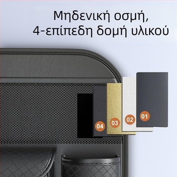 Chegeshi τσάντα αποθήκευσης αυτοκινήτου; φυσικό δέρμα; πίσω από το κάθισμα; κρεμαστός οργανωτής; αδιάβροχη και παραμετροποιήσιμη