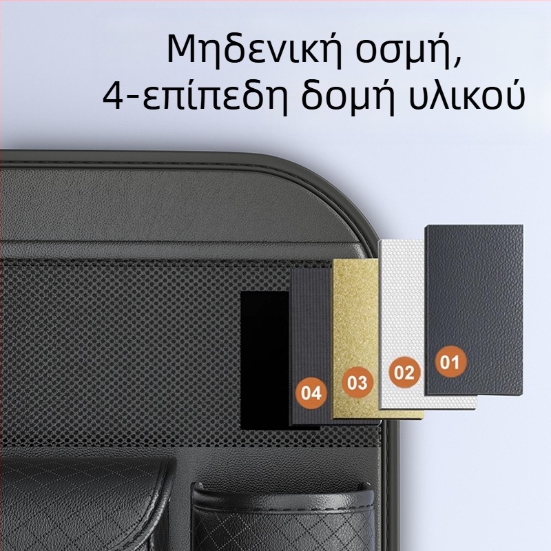 Chegeshi τσάντα αποθήκευσης αυτοκινήτου; φυσικό δέρμα; πίσω από το κάθισμα; κρεμαστός οργανωτής; αδιάβροχη και παραμετροποιήσιμη