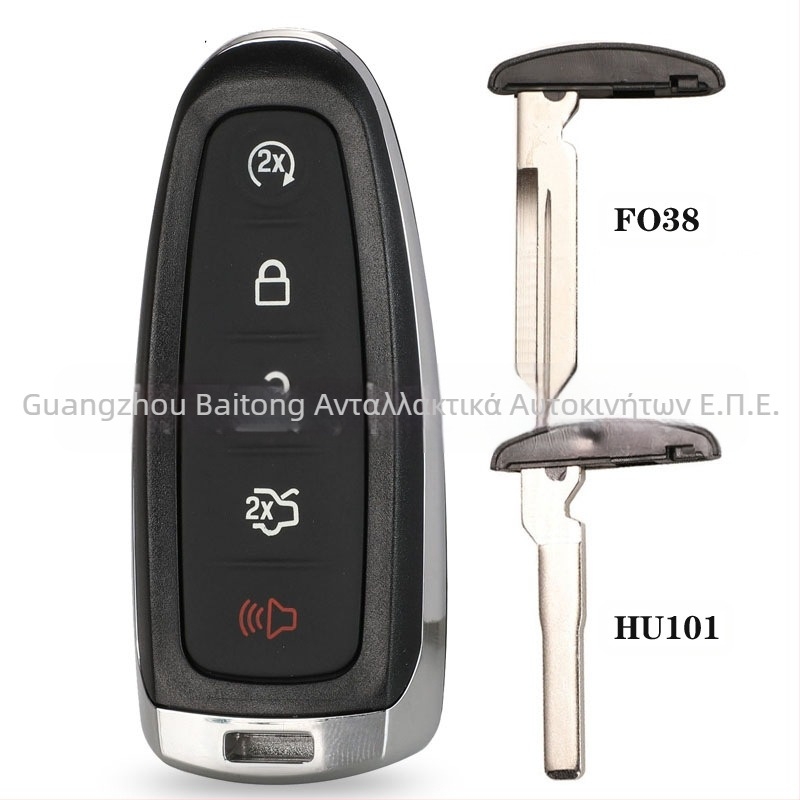 Ford 5-πλήκτρων θήκη αντικατάστασης κλειδιού – πλαστικό περίβλημα, λεπίδα από χαλκό και πλαστικό, βάρος 29 g