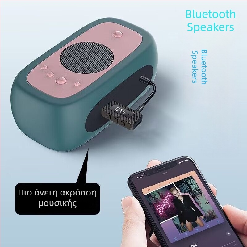 Ασύρματος αντάπτορας ήχου USB Bluetooth και δέκτης για αυτοκίνητο, Bluetooth 5.0 FM μεταδότης, 87,5–108 MHz, εμβέλεια 10 m, τροφοδοσία 5V