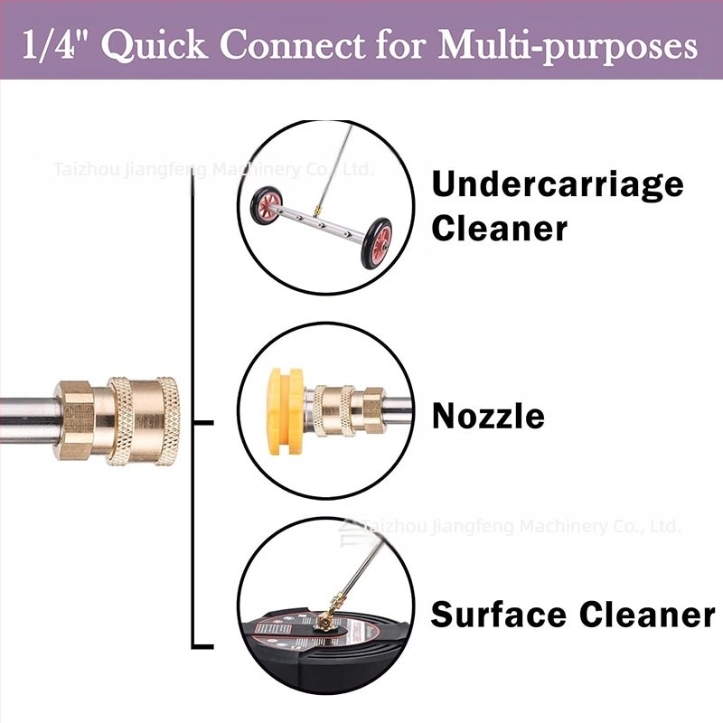 Ανοξείδωτη ράβδος επέκτασης για πιστόλι νερού υψηλής πίεσης, 1/4 γρήγορη σύνδεση, 5000 psi (Μάρκα: Jiangfeng; Υλικό: ανοξείδωτο ατσάλι; Σύνδεση: 1/4 γρήγορη σύνδεση; Προέλευση: Zhejiang; Βάρος: 0.2)