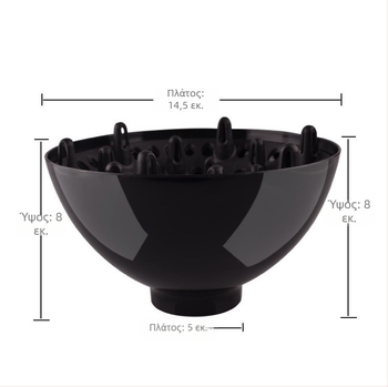 Κάλυμμα στεγνωτήρα μαλλιών για σαλόνι με περίβλημα από νάιλον, μοτέρ χωρίς ψήκτρες, 3 ρυθμίσεις ροής αέρα, θόρυβος κάτω από 36 dB