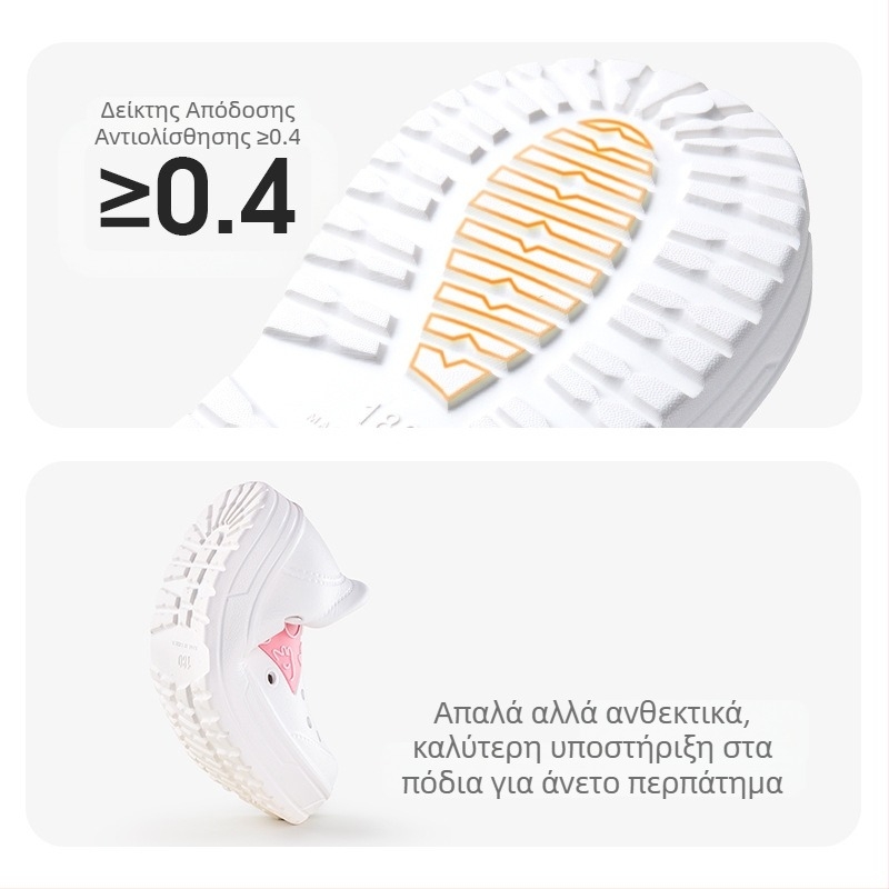 Παιδικά αθλητικά σανδάλια για κορίτσια, EVA επάνω μέρος και EVA σόλα, για ηλικίες 4–16 ετών, Καλοκαίρι 2025