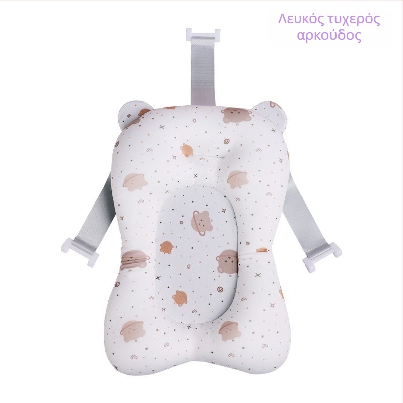 Μωρό χαλάκι μπάνιου με δίκτυο τύπου πλαισίου; υλικό: ελαστικό ύφασμα τεσσάρων κατευθύνσεων + δίχτυ + πλήρωμα πολυεστέρα + PE γάντζος; κατάλληλο για καθίσματα και ξάπλωμα