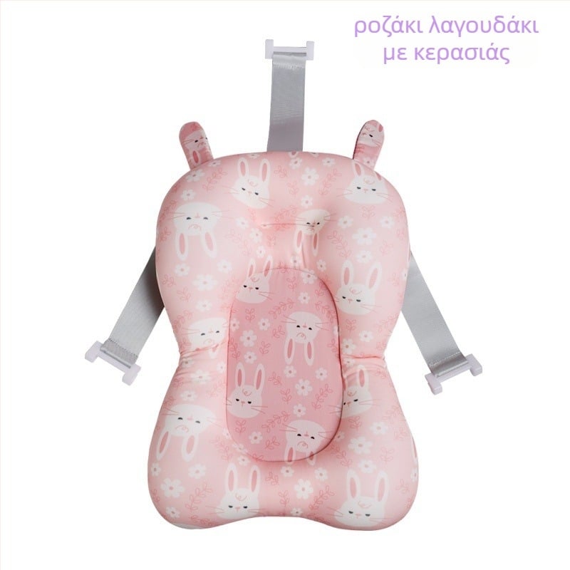 Μωρό χαλάκι μπάνιου με δίκτυο τύπου πλαισίου; υλικό: ελαστικό ύφασμα τεσσάρων κατευθύνσεων + δίχτυ + πλήρωμα πολυεστέρα + PE γάντζος; κατάλληλο για καθίσματα και ξάπλωμα