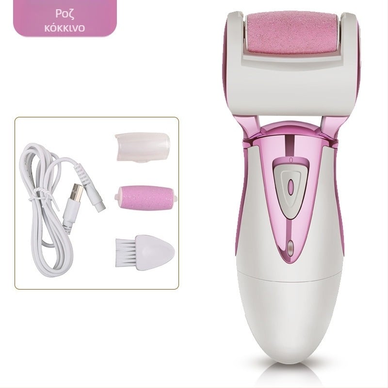 Ηλεκτρικός λίμα ποδιών JD505R – αφαιρεί νεκρή επιδερμίδα και κάλους, περιποίηση ποδιών, ισχύς 5W, πλήρως πλένεται σώμα (JD505R, 5W, πλήρως πλένεται σώμα)