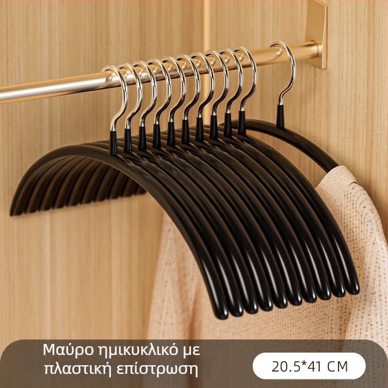 Μεταλλική γωνιακή κρεμάστρα ρούχων με αντιολισθητικό σχέδιο χωρίς ίχνη, ημι-κυκλική επίστρωση πλαστικού και παχυνόμενος σχεδιασμός για υπνοδωμάτιο