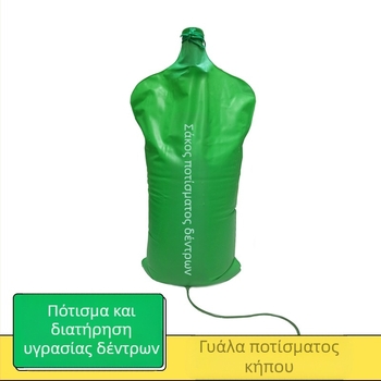 Σάκος άρδευσης με σταγόνες για δέντρα — ρυθμιζόμενη μικρο-αρδευτική σακούλα ενυδάτωσης, πλαστική, χωρητικότητα 15/40, αυτόματη έξοδος νερού