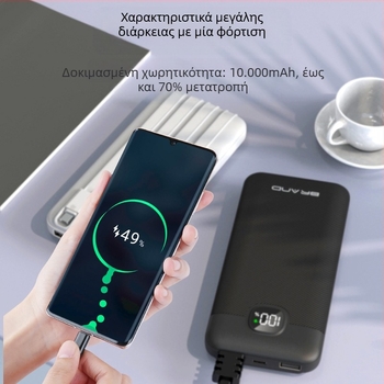 Φορητή εξωτερική μπαταρία - PD 22.5W γρήγορη φόρτιση, 10000mAh, QC3.0, λιθιοπολυμερή μπαταρία, μοντέλο S330W