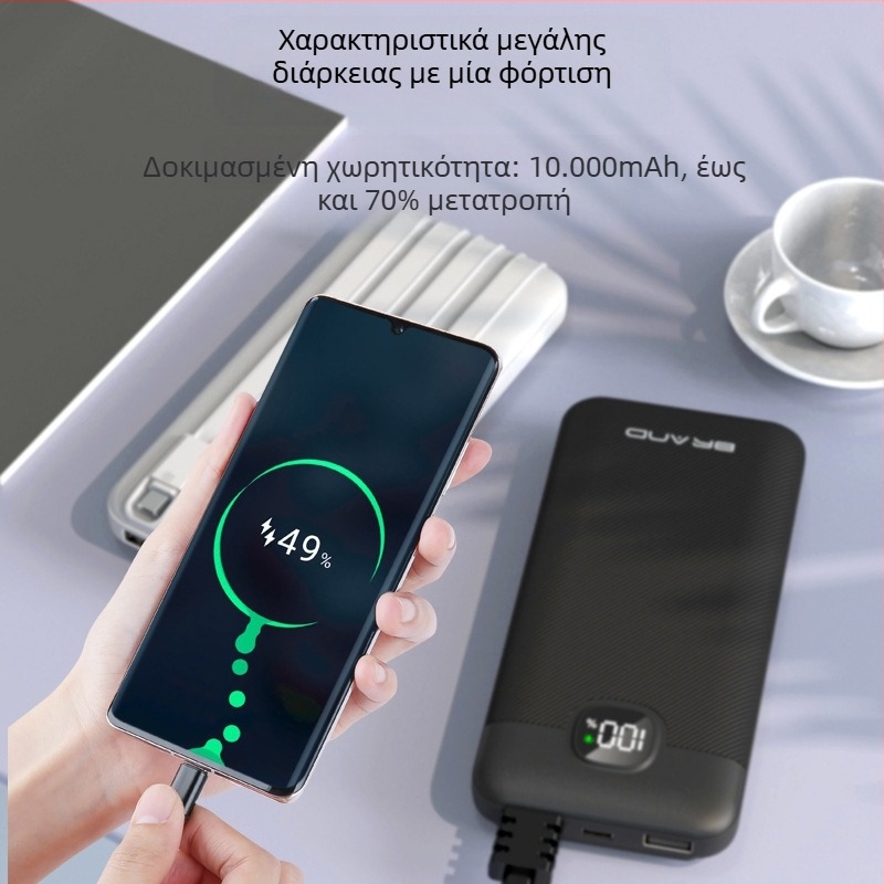 Φορητή εξωτερική μπαταρία - PD 22.5W γρήγορη φόρτιση, 10000mAh, QC3.0, λιθιοπολυμερή μπαταρία, μοντέλο S330W