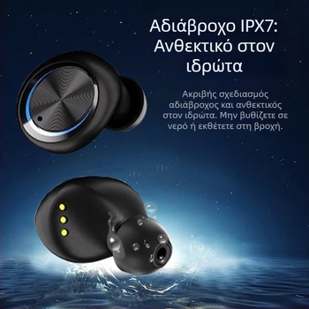 H66 Ασύρματα ακουστικά για gaming, in-ear stereo, Bluetooth 5.3, IPX7 αδιάβροχα, πάνω από 8 ώρες ζωής μπαταρίας, NFC και ψηφιακή οθόνη
