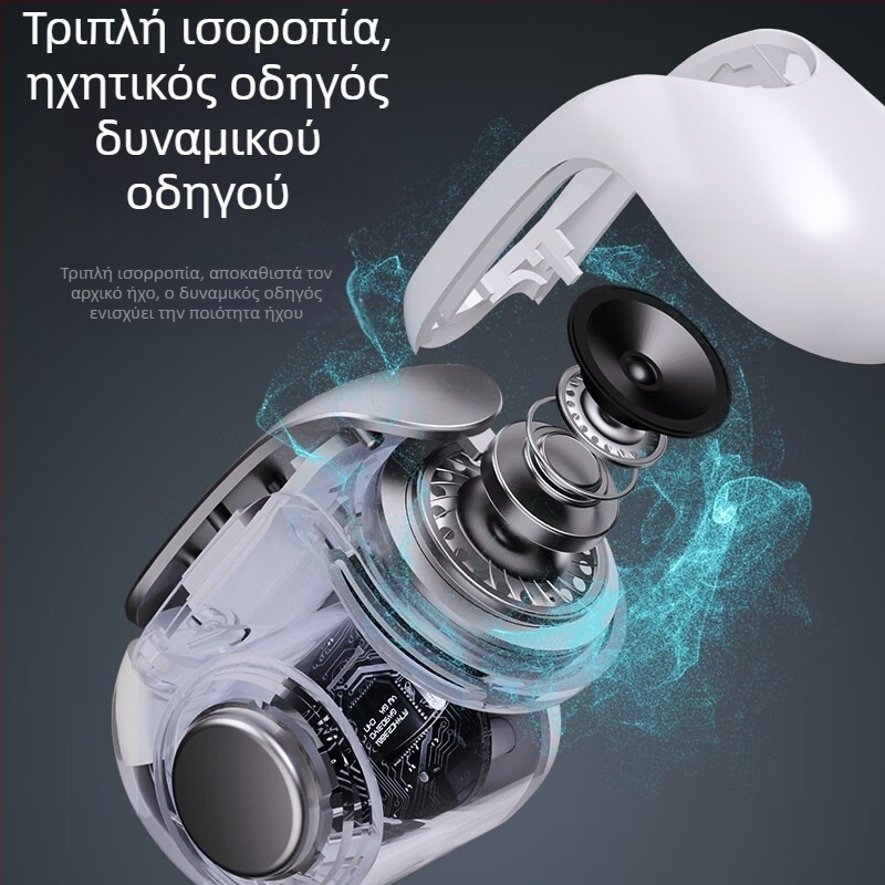Ακουστικά Μετάφρασης V12 με κλιπ για το αυτί, Bluetooth 5.4, εμβέλεια 15 μ, IPX5 αδιάβροχη, αυτονομία 4–8 ωρών
