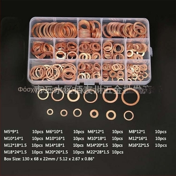 Σετ χαλκού σφραγίδων λαδιού και επίπεδων φλαντζών, GB96-85 πρότυπο; υλικό βαθμού 3.6; προϊόν κατηγορίας A