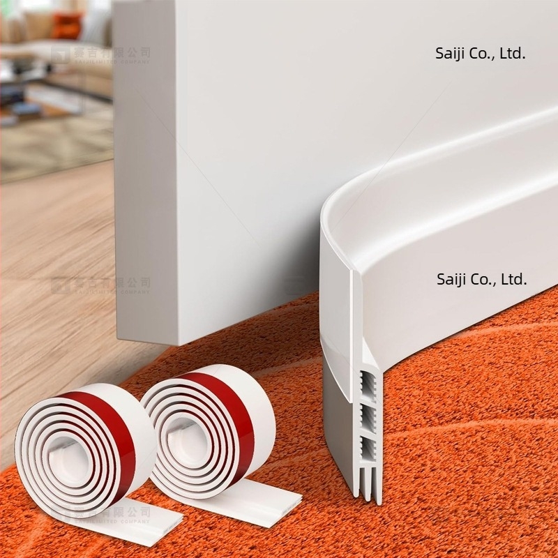 Λωρίδα στεγανοποίησης κάτω από την πόρτα με δόντια, σχεδιασμός με τρεις οπές, stopper πόρτας, αντιδιαρροή, ηχομόνωση, φράγμα φωτός (Μάρκα Saji; Μοντέλο 01; Τάξη 01)