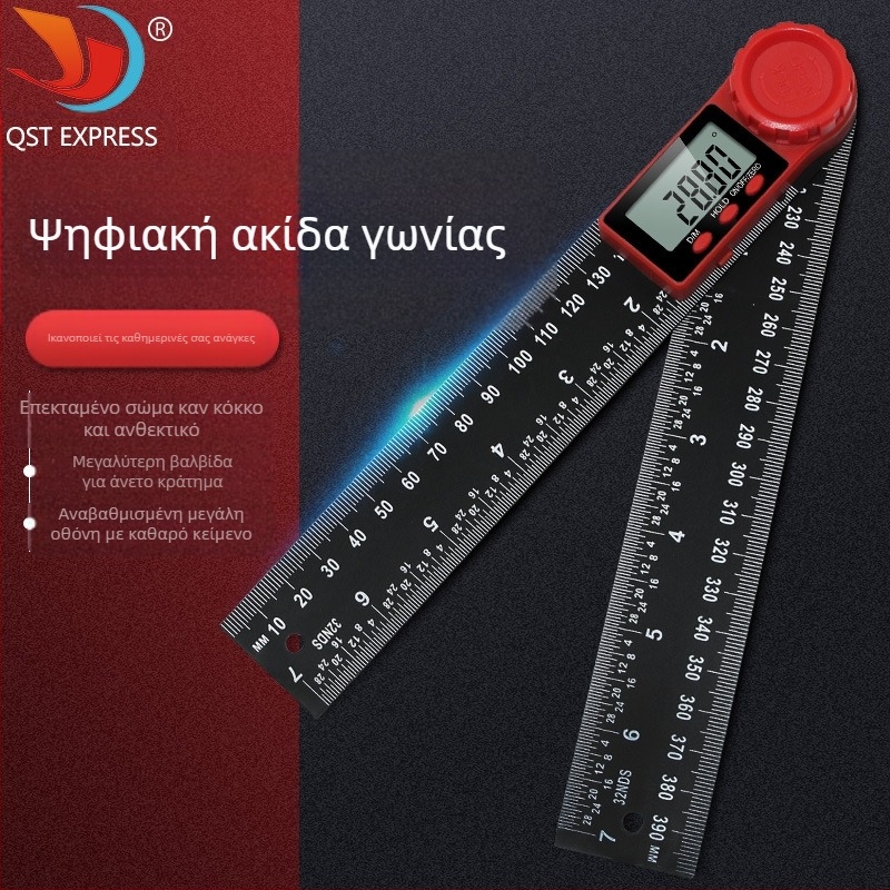 2-in-1 Digital Angle Ruler with Protractor and Vernier Caliper