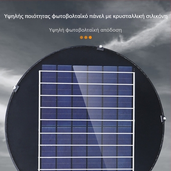 Ηλιακό εξωτερικό LED φως δρόμου για αυλή, IP66 αδιάβροχο, 12–20W, 6V, φωτισμός 6–12 ωρών