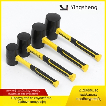 Σφυρί καουτσούκ για τοποθέτηση πορσελάνιτων πλακιδίων, κεφαλή από καουτσούκ, αντιδονητικό, μάρκα Yingsheng