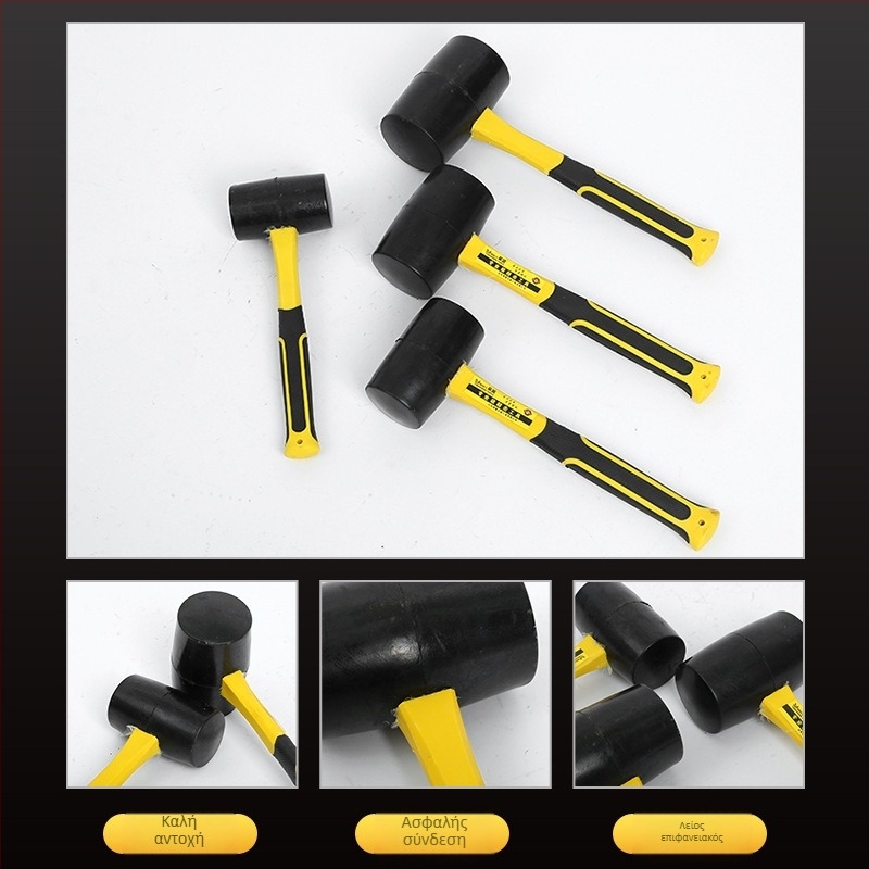 Σφυρί καουτσούκ για τοποθέτηση πορσελάνιτων πλακιδίων, κεφαλή από καουτσούκ, αντιδονητικό, μάρκα Yingsheng