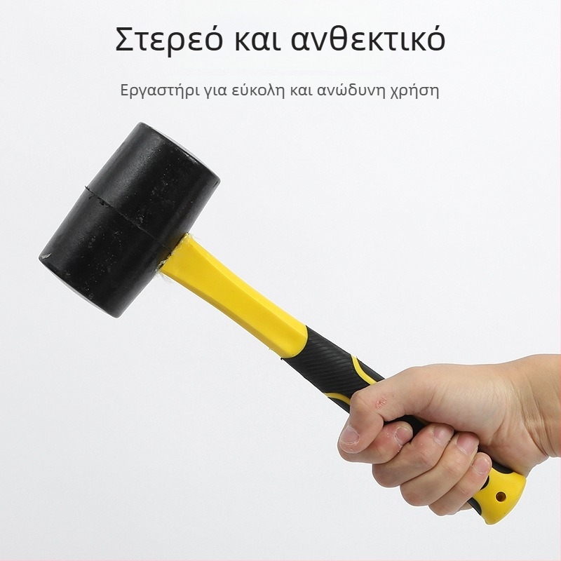Σφυρί καουτσούκ για τοποθέτηση πορσελάνιτων πλακιδίων, κεφαλή από καουτσούκ, αντιδονητικό, μάρκα Yingsheng