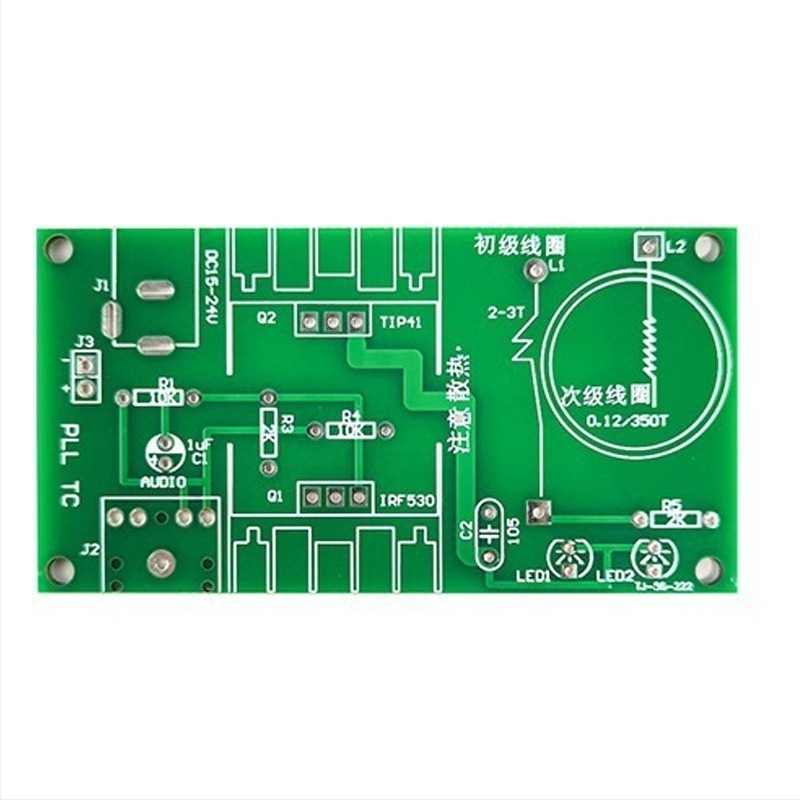 Σετ Tesla coil με πλασματικό ηχητικό κύκλωμα – PCB TJ-56-222 από τη Wulu Electronics για επιστημονικά πειράματα και συναρμολόγηση