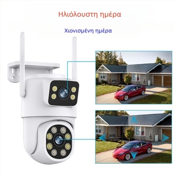 Εξωτερική PoE κάμερα επιτήρησης με ONVIF – 1080p, 2 κανάλια, νυχτερινή όραση