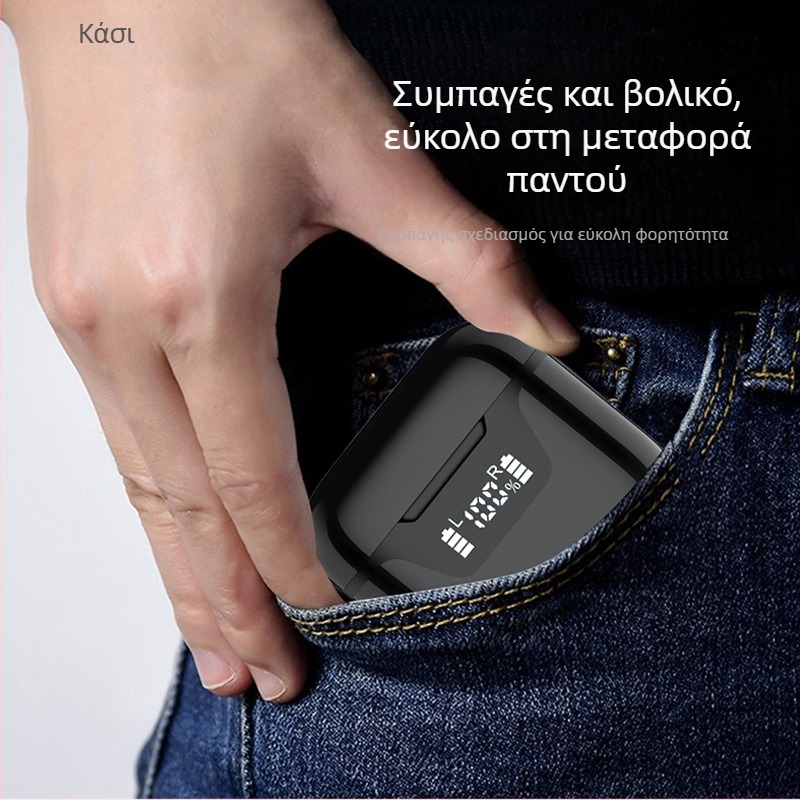 Ασύρματα TWS Bluetooth ακουστικά in-ear με ENC μείωση θορύβου, IPX5, εμβέλεια 10 μ, Bluetooth 5.0, αυτονομία 4-8 ώρες