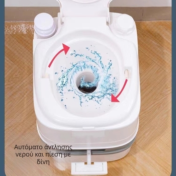 Φορητή αναδιπλούμενη τουαλέτα, χωρητικότητα 24 λίτρων, για εξωτερική χρήση, σε RV και οικιακό μπάνιο