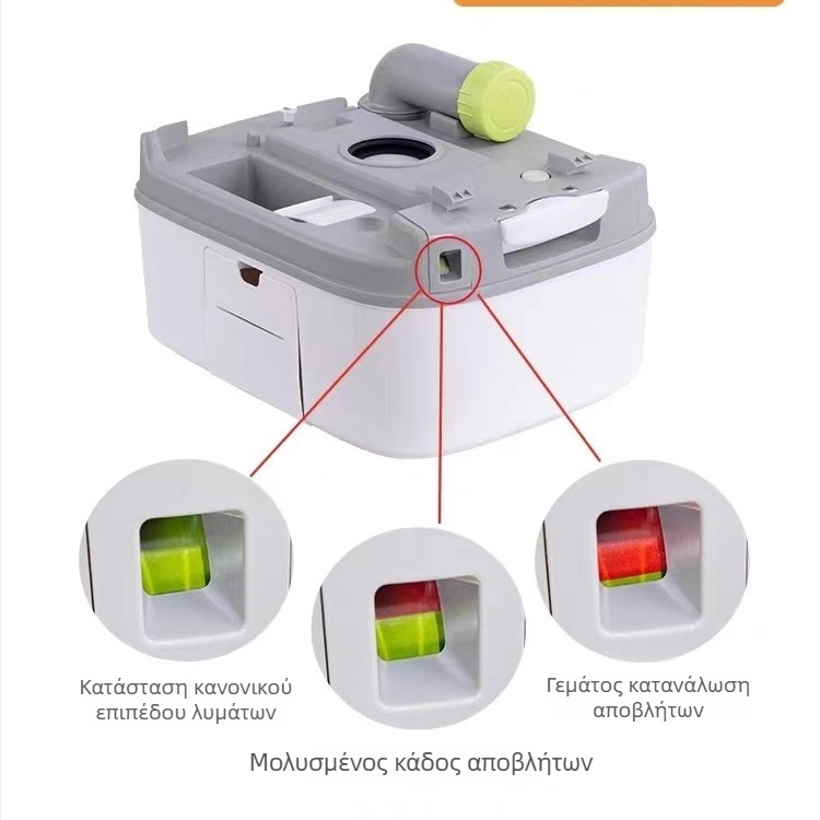 Φορητή αναδιπλούμενη τουαλέτα, χωρητικότητα 24 λίτρων, για εξωτερική χρήση, σε RV και οικιακό μπάνιο