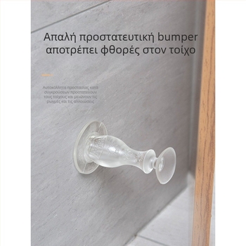 PVC stopper πόρτας, επιτοίχια εγκατάσταση, μοντέλο Regular, μοντέρνο μινιμαλιστικό στυλ