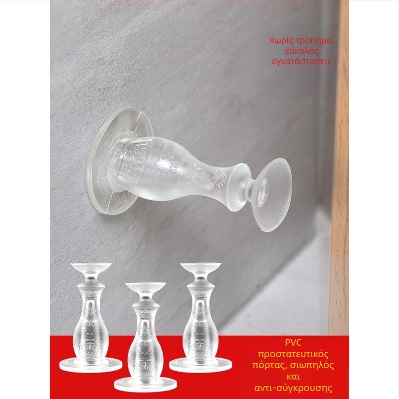 PVC stopper πόρτας, επιτοίχια εγκατάσταση, μοντέλο Regular, μοντέρνο μινιμαλιστικό στυλ