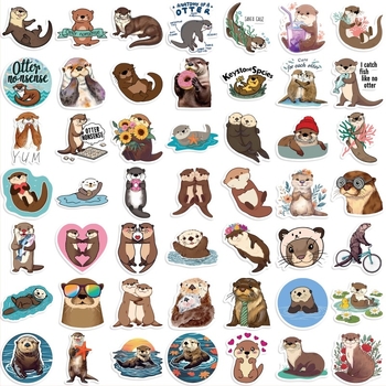 Shi le Otter Graffiti αυτοκόλλητα – 50 αδιάβροχα φύλλα για DIY διακόσμηση κιθάρας, σημειωματάριου και αποσκευών