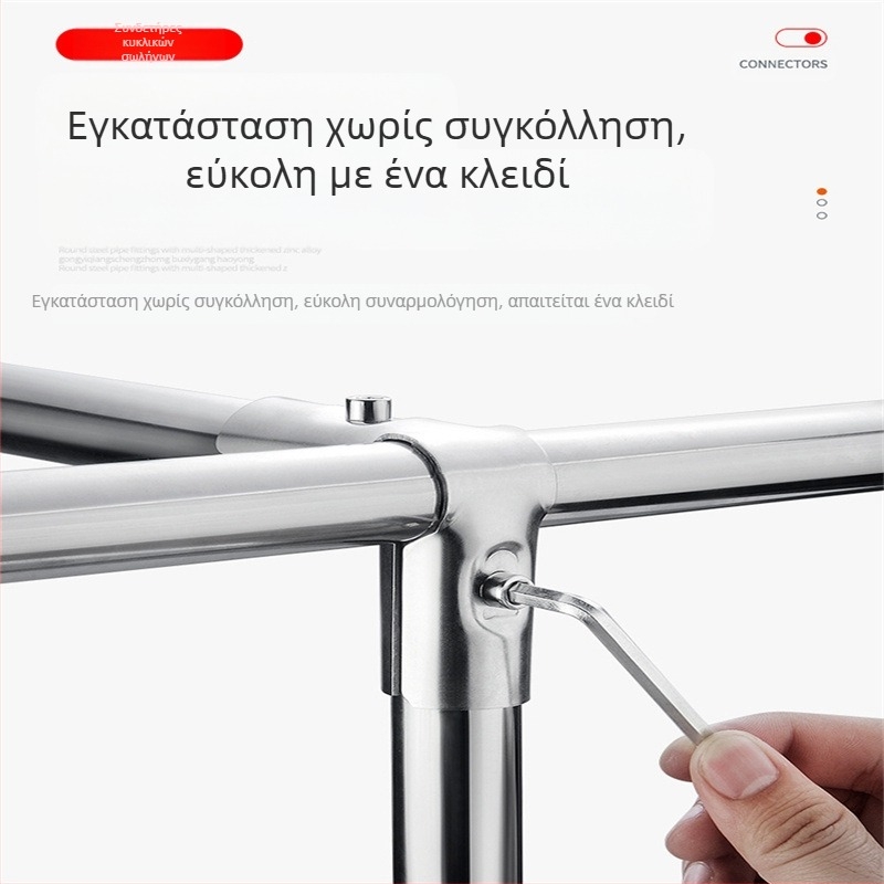 Συνδετικό εξάρτημα σωλήνα από ανοξείδωτο χάλυβα – SYJ Fitting-1, φινίρισμα wire drawing, για σωλήνες από ανοξείδωτο χάλυβα, μοντέρνο μινιμαλιστικό στυλ
