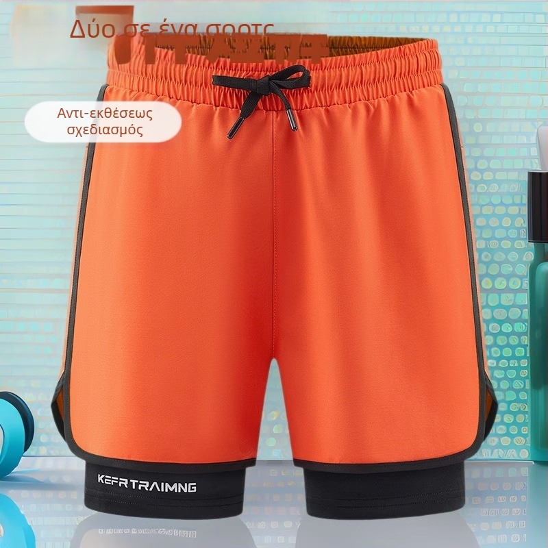 Αεροδιαπεραστά Unisex σορτς, Πολυεστέρας 95% με Πολυουρεθάνη, Μεσαία μέση, Καλοκαίρι