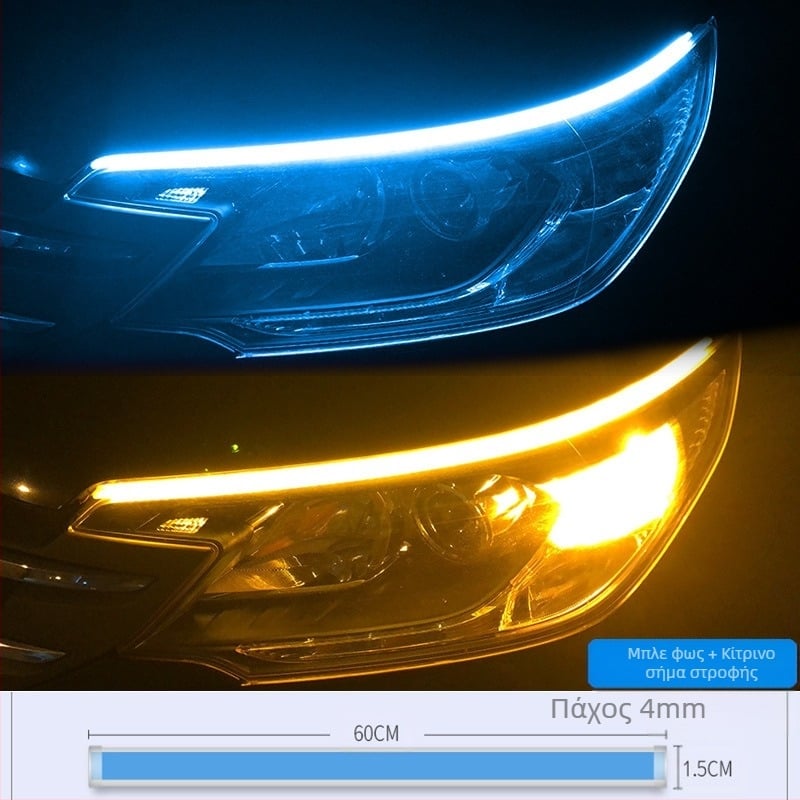 LED φρυδιού μοτοσικλέτας – μοντέλο Motorcycle Scanning Water Light, υλικό Ακρυλικό, ισχύς 5, διάρκεια ζωής 10000 h